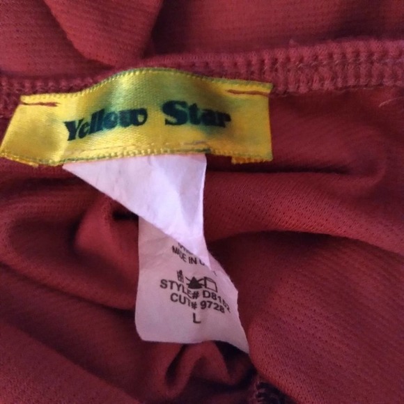 ModCloth Yellow Star Pleated Bow Back Dress Large - Picture 8 of 9